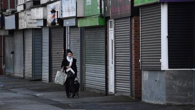 Shuttered high streets are one of the drivers of the discontent permeating the ranks of the ruling Conservative Party over Covid restrictions. AFP
