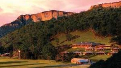 The Wolgan Valley Resort and Spa is situated amid Australia's Blue Mountains in a UN World Heritage area.