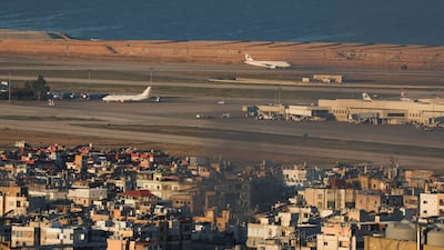 Smoke billows over Beirut's southern suburbs near Beirut-Rafic Hariri International Airport after an Israeli air strike. Reuters