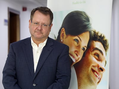 Mark Adams of The Healthcare Network, a new business model for the healthcare industry combining providers and insurers. Satish Kumar / The National