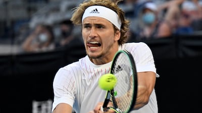Alexander Zverev defeated Radu Albot 6-3, 6-4, 6-4 at the Australian Open. EPA