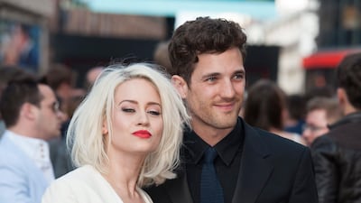 US singer Kimberly Wyatt, left, and fashion model Max Rogers at the World premiere of World War Z in Leicester Square, London. Daniel Deme / EPA