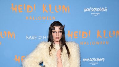 Actress Julia Fox dressed as a 'Where the Wild Things Are' monster. Invision / AP