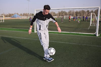 Omar Suleiman was on the books of Abu Dhabi clubs Al Ain, Al Jazira and Al Wahda before joining amateur side FC Ole. Victor Besa / The National