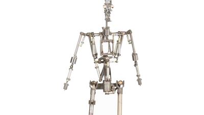 An Audio-Animatronic A-1 mechanical frame