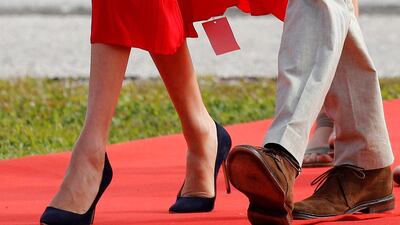 Britain's Prince Harry and Meghan, Duchess of Sussex, arrive at Fua'amotu airport on the main island Tongatapu in Tonga October 25, 2018. REUTERS/Phil Noble