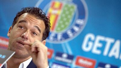 Former Getafe's coach Luis Garcia is close to signing a deal to lead Baniyas into the 2014/15 Arabian Gulf League season. Juan Jose Lahuerta / EPA