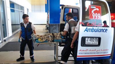 The insurance companies of drivers who cause accidents where ambulances are called will now have to foot a near Dh7,000 bill. Jaime Puebla / The National