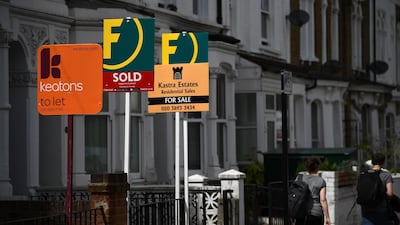 A residential street in Hackney, east London. House prices in the UK capital are showing signs of revival. AFP