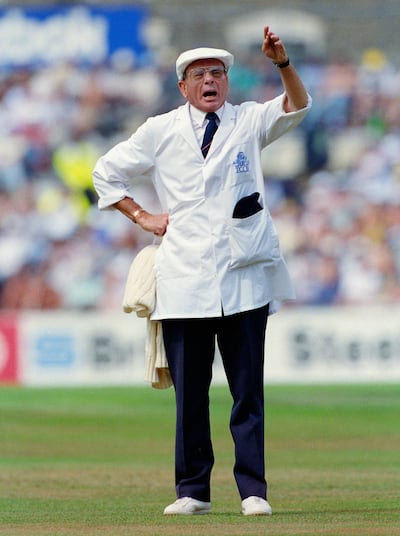 Umpire Harold 'Dickie' Bird is one of the more charismatic cricketing personalities. Getty Images