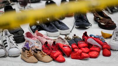 Recovered belongings of passengers on the ill-fated flight.