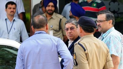 N Srinivasan has stepped aside as BCCI president until the end of the investigation into corruption in the IPL. He plans to run for the top post again. AP Photo