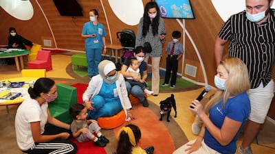 The arts and crafts session held at Al Jalila Children's Speciality Hospital in Dubai.