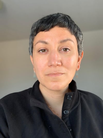 Lebanese curator Maymanah Farhat has put together a show that looks at Syrian art's response to the civil war. Courtesy Middle East Institute