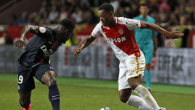 Monaco's Anthony Martial shown during a Ligue 1 contest against Paris Saint-Germain at the Stade Louis II on Sunday. Jean Christophe Magenet / AFP / August 30, 2015