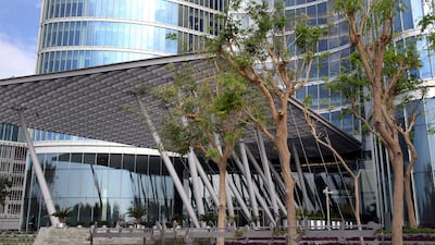 The Adia office building in Abu Dhabi. The company is celebrating its 40th anniversary. Delores Johnson / The National