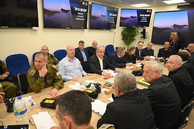 Israel's Prime Minister Benjamin Netanyahu during a war cabinet meeting in 2024. Photo: Israeli Prime Minister's office