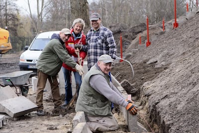 Union Berlin supporters helped out with the rebuild of their club's stadium. Now their team is set to play Champions League football next season
