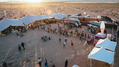 The Rise Festival is held in the Mojave Desert outside Las Vegas every October. Courtesy Rise
