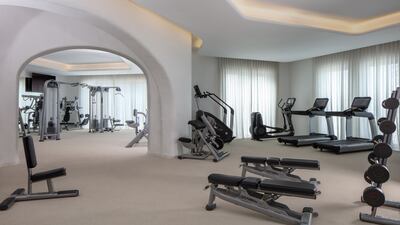 There's a well-equipped gym