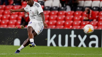 Real Madrid striker Vinicius Junior is the world's most valuable player, according to CIES, with an estimated transfer value of £138.7 million. EPA