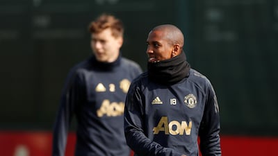 Manchester United's Ashley Young during training at Aon Training Complex. Reuters