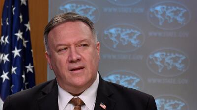 US Secretary of State Mike Pompeo held out the possibility on Tuesday that the United States may consider easing sanctions on Iran and other nations to help fight the coronavirus epidemic but gave no concrete sign it plans to do so. Pool via REUTERS