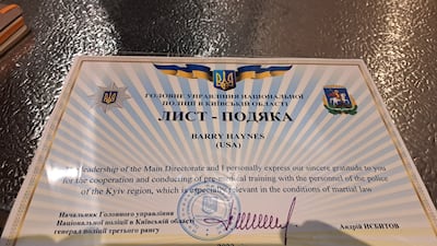 Barry Haynes and his colleagues have trained thousands of people in Ukraine in emergency medical care. Photo: Stephen Starr