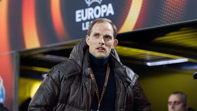 Borussia Dortmund manager Thomas Tuchel shown before his team's Europa League match against FC Porto on Thursday night. Guido Kirchner / EPA / February 18, 2016