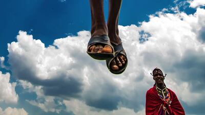 Member of a Maasai tribe in the Maasai Mara, Kenya. Photo by Dr Harold Vanderschmidt