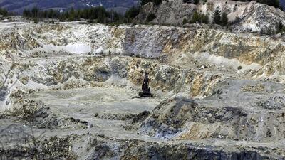 A general view of an old quarry is seen near Rosia Montana, central Romania. Bogdan Cristel / Reuters