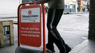 Customers can send money via MoneyGram. Paul Thomas / Bloomberg News