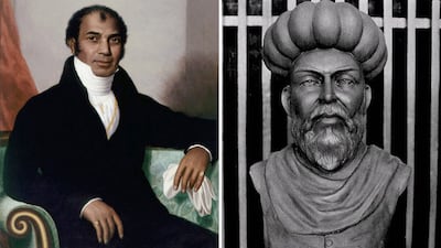 Sake Dean Mahomed and Ibn Al Nafis. Photo: Wikimedia Commons