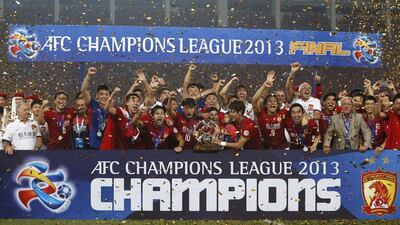 Chinese Super League club Guangzhou Evergrande won the 2013 Asian Champions League title. Bobby Yip / Reuters