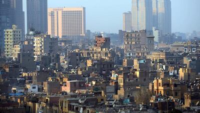 Cairo city centre is home to a huge number of Egyptians and non nationals. Khaled Desouki / AFP