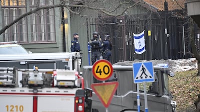 The Israeli embassy in Stockholm. Sweden says it has noticed that Iran is increasingly beginning to attack the interests of other states within Swedish territory. AP