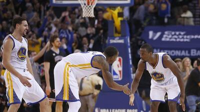 Golden State Warriors can set a new NBA record of 16 straight wins when they take on the LA Lakers on Wednesday. Tony Avelar / AP Photo