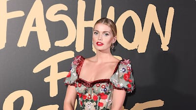 Lady Kitty Spencer attends Fashion For Relief London 2019 at The British Museum on September 14, 2019 in London, England