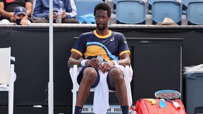France's Gael Monfils during his shock defeat against Emil Ruusuvuori of Finland. AFP