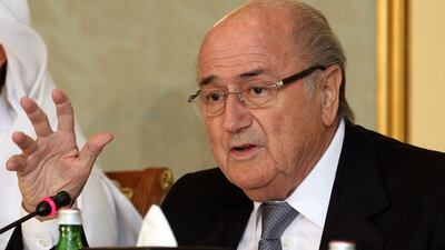 Sepp Blatter, the Fifa president, had previously been critical of Brazil’s World Cup organisers. Osama Faisal / AP Photo