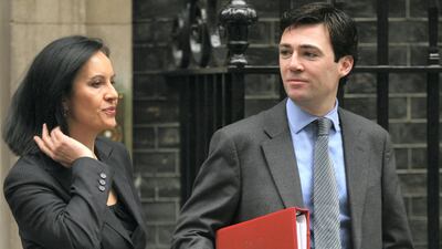 Burnham departs a weekly cabinet meeting at Downing Street in January 2008. Getty Images