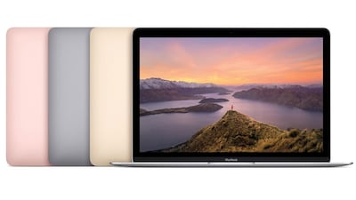 The new MacBook features a 12-inch Retina display that is the thinnest ever on a Mac. Courtesy Apple