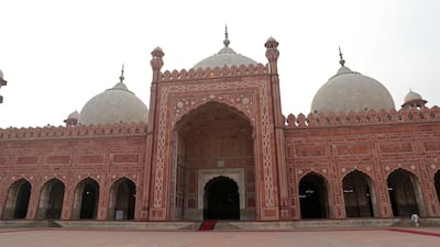 A general view of the Badshahi Mosque within the Walled City