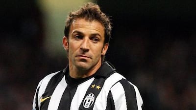 Alessandro Del Piero in action for Juventus.