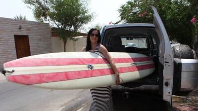 Helen Carter needed a car to get around with her long surfboard and chose to lease rather than buy.