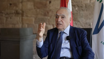 Lebanon's Culture Minister Ghassan Salameh spoke to The National the day after the announcement of a US-Iran peace deal. photo: Hunter Williamson for The National