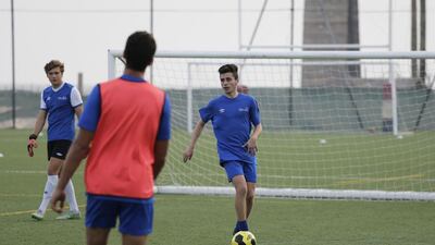 Andrea Borg, 16, has signed a two-year scholarship contract with English third-tier club Peterborough United. Jeffrey E Biteng / The National