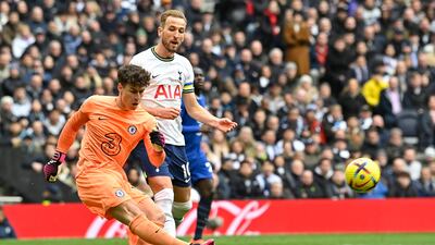 CHELSEA PLAYER RATINGS: Kepa Arrizabalaga, 5 – Paid the price for teasing the home fans when he was bundled over by the slightly overzealous Kane. Couldn’t produce a hand strong enough to stop Skipp’s rocket having spilled a soft Emerson effort moments earlier. AFP