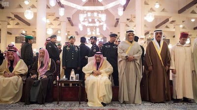 Prayer of the late Prince Talal bin Abdulaziz, brother of Saudi King Salman bin Abdulaziz. Saudi Press Agency