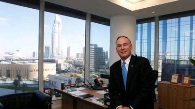 Dubai, 5th March 2012. Dennis Nally ( Chairman of PWC International ) at their headquarters in Emaar Square. ( Jeffrey E Biteng / The National )